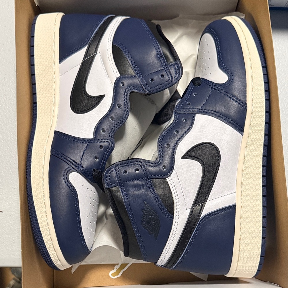 Nike Air Jordan 1 High OG Shoes Midnight Navy White DZ5485-401